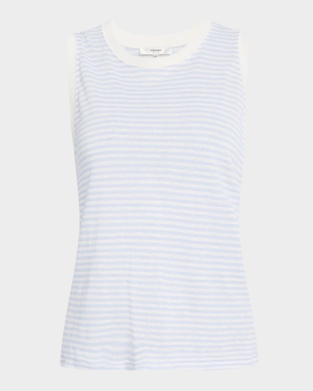 Stripe Crewneck Muscle T